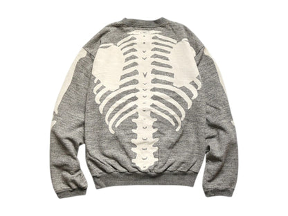 Kapital Fleece Big Crewneck Sweater Heather Charcoal