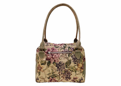 Kapital Gobelin Small Flower Fargo Bag Sand Beige
