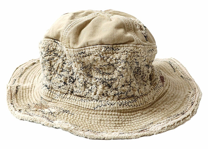 Kapital The Old Man And The Sea Chino Crash Remake Hat Beige