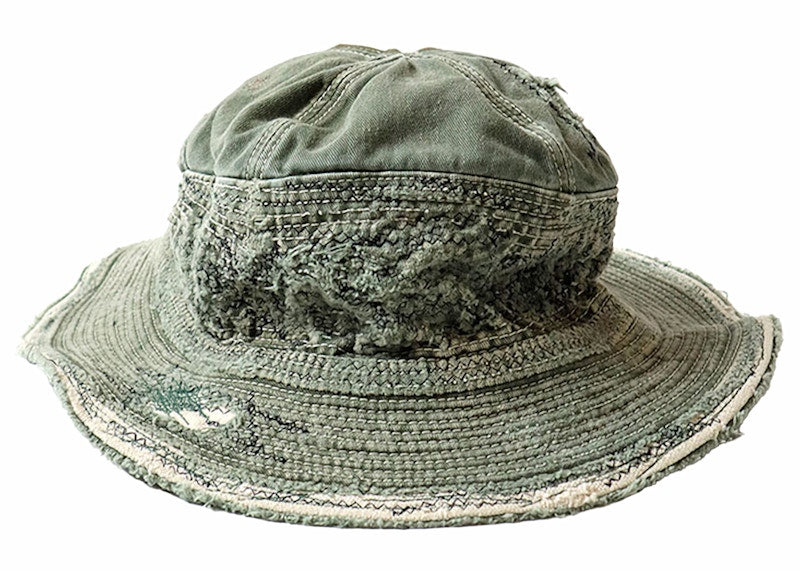 Kapital The Old Man And The Sea Chino Crash Remake Hat Green