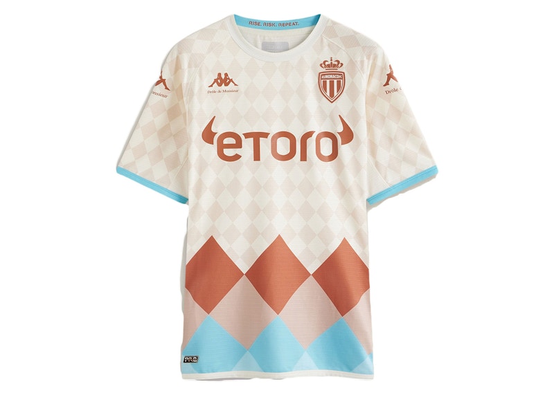 Kappa AS Monaco Drole de Monsiuer Home Jersey White