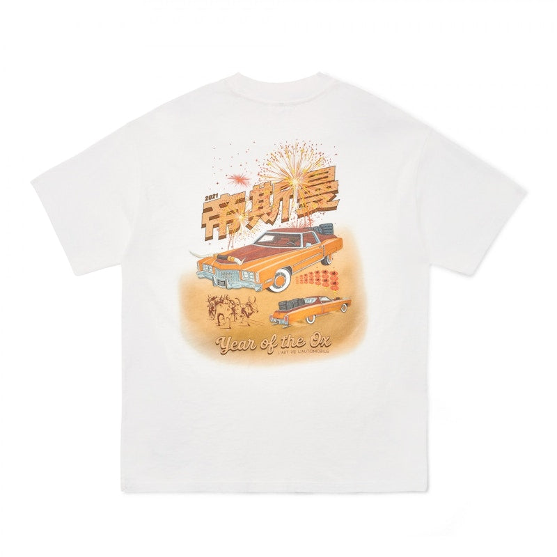 L'Art de L'Automobile Year of the Ox T-shirt White