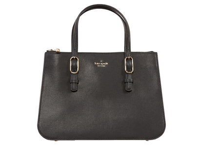 Kate Spade Connie Triple Gusset Crossbody Bag Medium Black