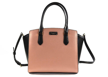 Kate Spade Jeanne Satchel Bag Medium Warm Vellum/Black
