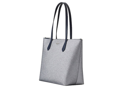 Kate Spade Joeley Glitter Tote Bag Large Dusk Navy