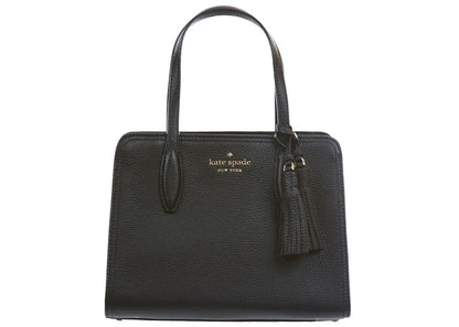 Kate Spade Rowe Leather Top Zip Satchel Bag Small Black