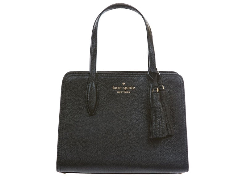 Kate Spade Rowe Leather Top Zip Satchel Bag Small Black