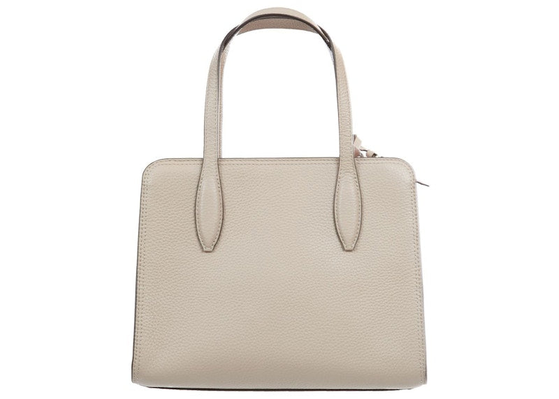 Kate Spade Rowe Leather Top Zip Satchel Bag Small Warm Beige