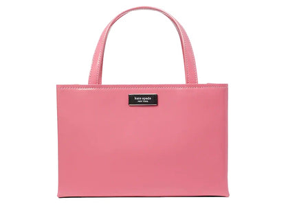 Kate Spade Sam Icon Leather Tote Bag Small Feather Pink