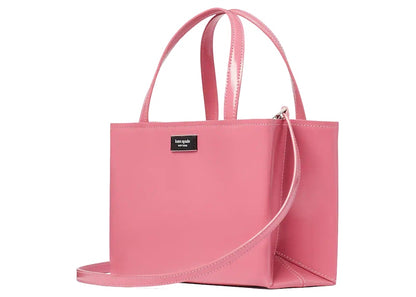 Kate Spade Sam Icon Leather Tote Bag Small Feather Pink