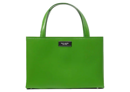 Kate Spade Sam Icon Leather Tote Bag Small Green