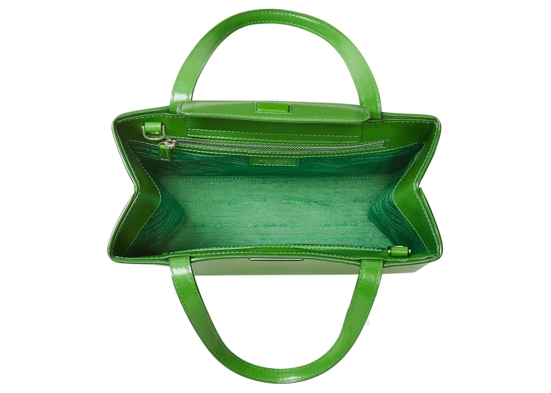 Kate Spade Sam Icon Leather Tote Bag Small Green