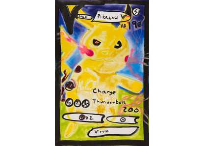 Katherine Bernhardt Pikachu (2022) (Signed, Edition of 65)