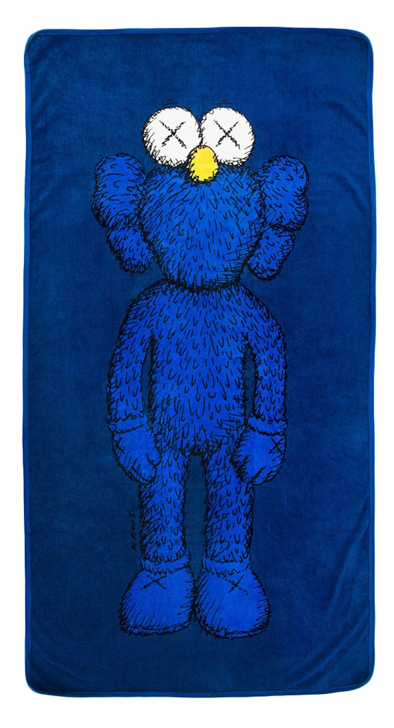 KAWS BFF Beach Towel Navy