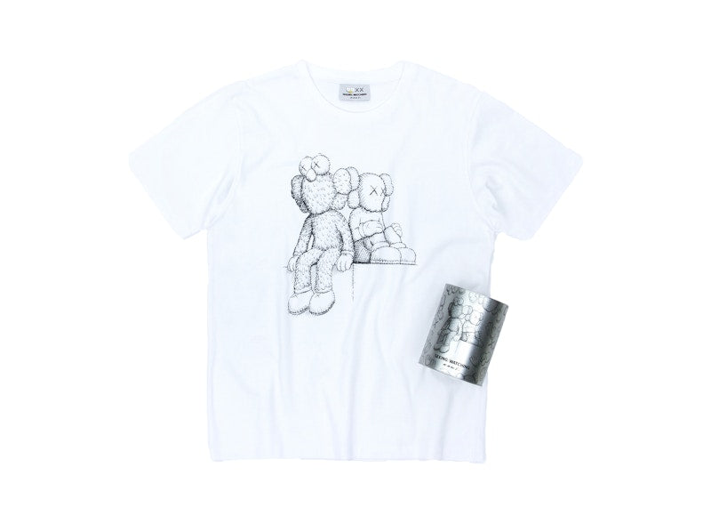 KAWS Seeing/Watching Canned Tee White