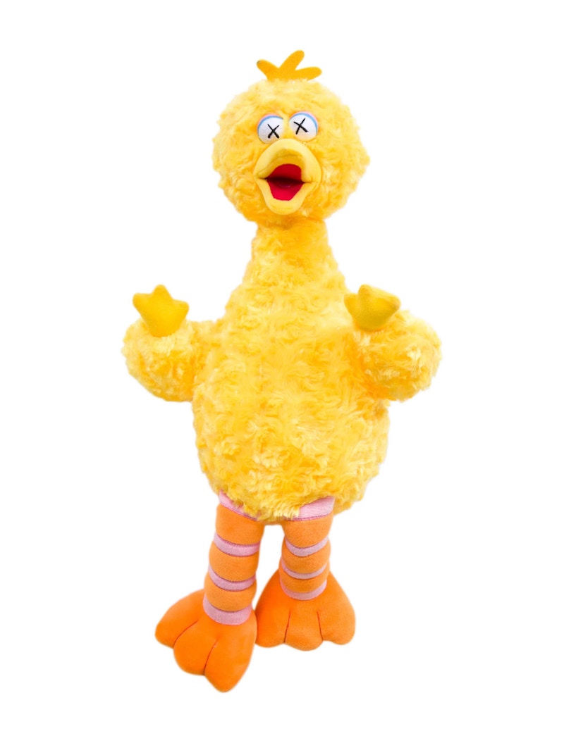 KAWS Sesame Street Uniqlo Big Bird Plush Toy Yellow