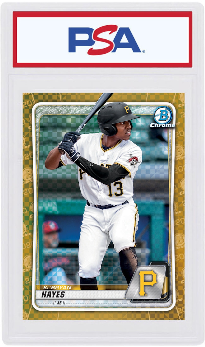 Ke'Bryan Hayes 2020 Bowman Chrome X Gold X-Fractor /3 #BCP-220 (PSA or BGS Graded)