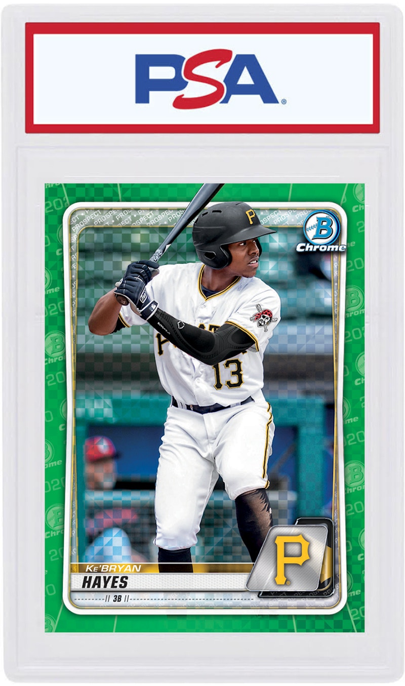 Ke'Bryan Hayes 2020 Bowman Chrome X Green X-Fractor /31 #BCP-220 (PSA or BGS Graded)