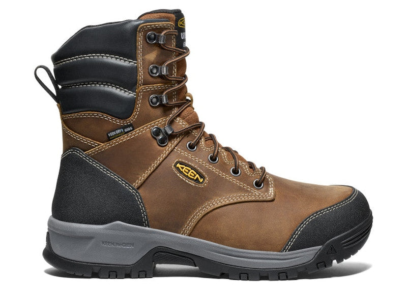 Keen Evanston 8" Insulated Waterproof Soft Toe Boot Bison Black