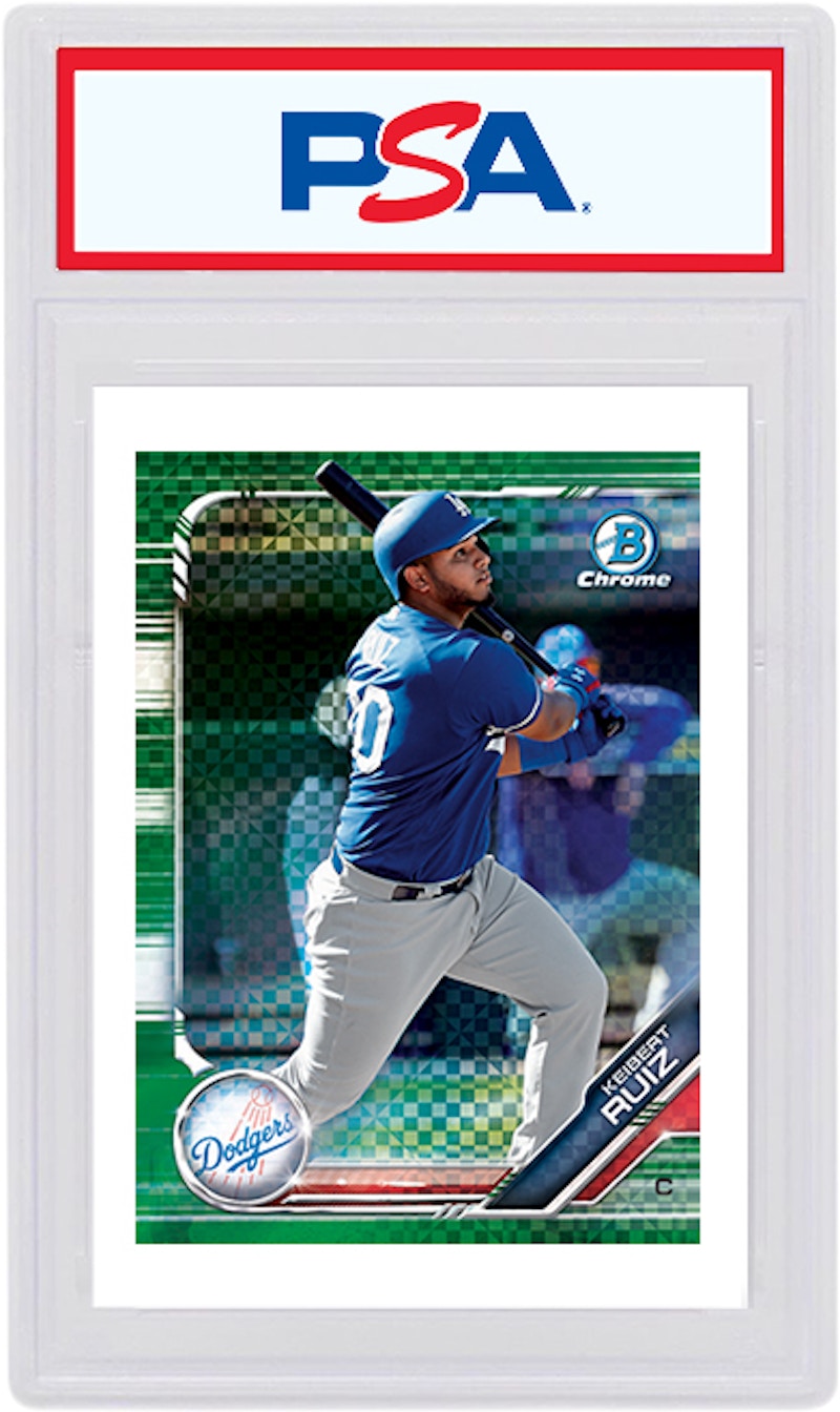 Keibert Ruiz 2019 Bowman Chrome X Green X-Fractor /31 BCP-235 (PSA or BGS Graded)