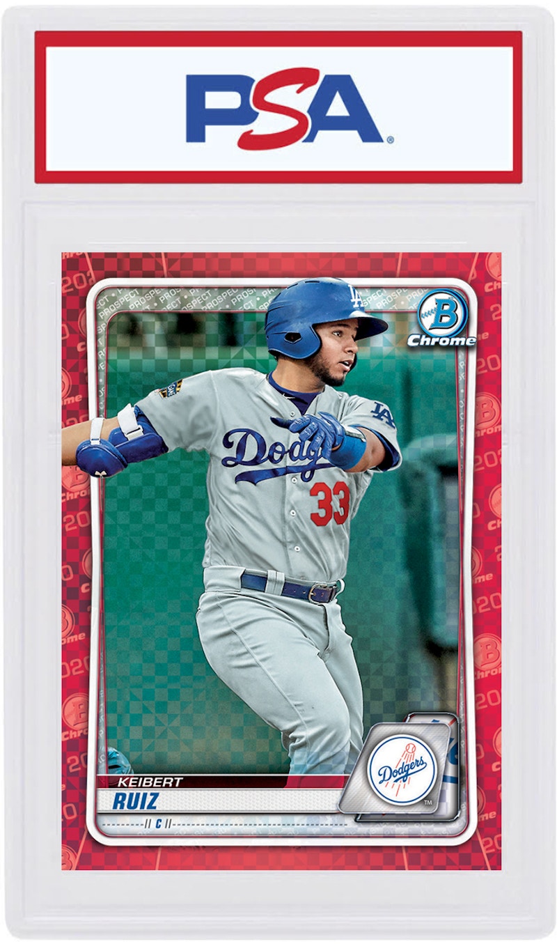 Keibert Ruiz 2020 Bowman Chrome X Red X-Fractor 1/1 #BCP-210