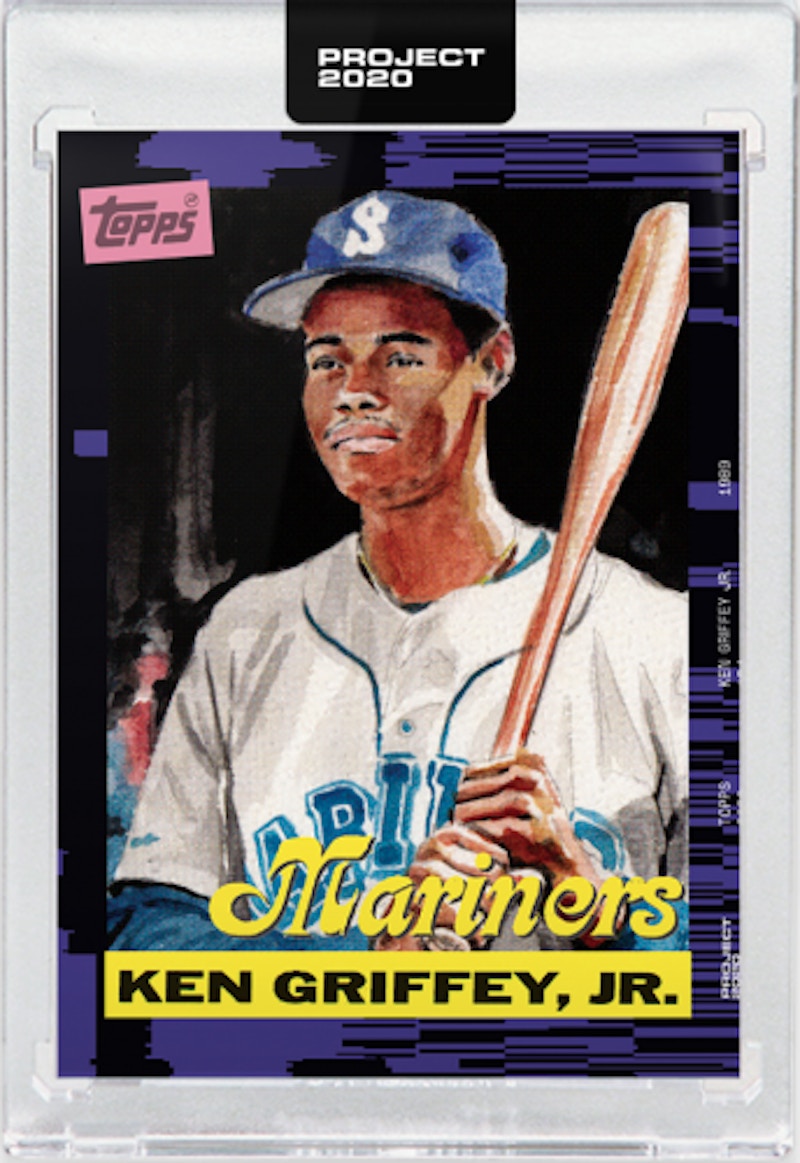 Ken Griffey Jr. 1989 Topps Project 2020 Jacob Rochester Artist Proof /20 #66