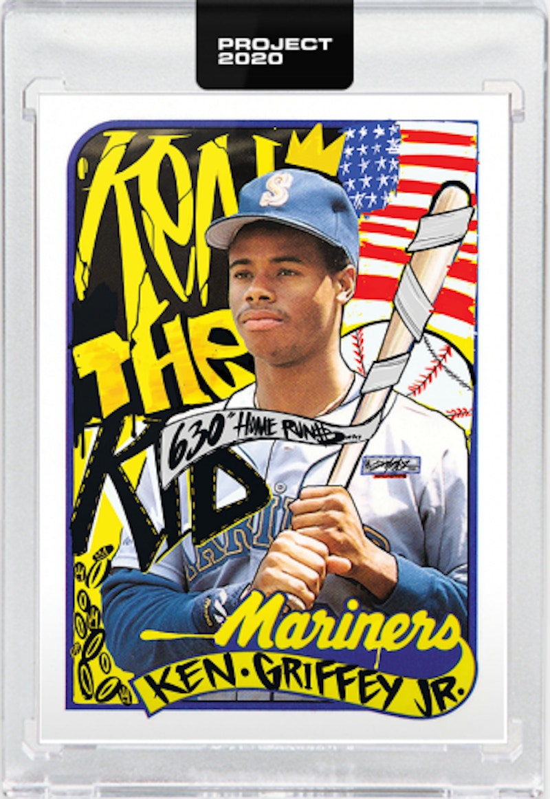 Ken Griffey Jr. 1989 Topps Project 2020 King Saladeen Artist Proof /20 #6