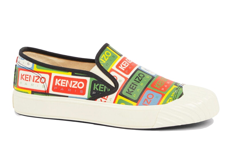 Kenzo School Slip On Laceless Trainers Multi