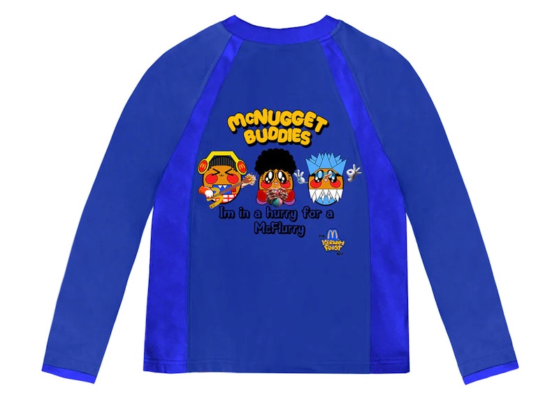 Kerwin Frost x McDonald's Mcnugget Buddies Paneled L/S Tee Blue