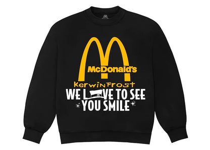 Kerwin Frost x McDonald's We Love To See You Smile Crewneck Black