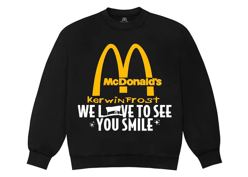 Kerwin Frost x McDonald's We Love To See You Smile Crewneck Black