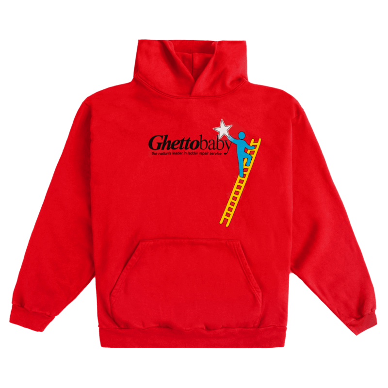 Kevin Abstract Ghettobaby Hoodie Red