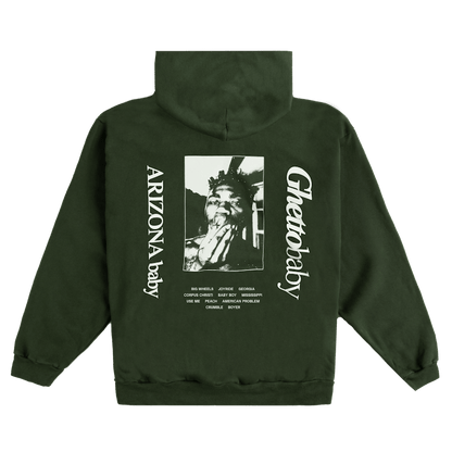 Kevin Abstract The 1-9-9-9 Hoodie Dark Green