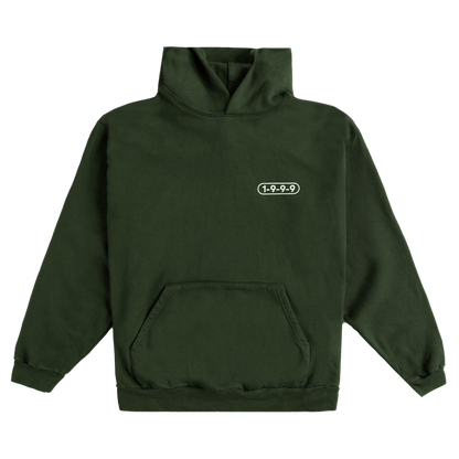 Kevin Abstract The 1-9-9-9 Hoodie Dark Green