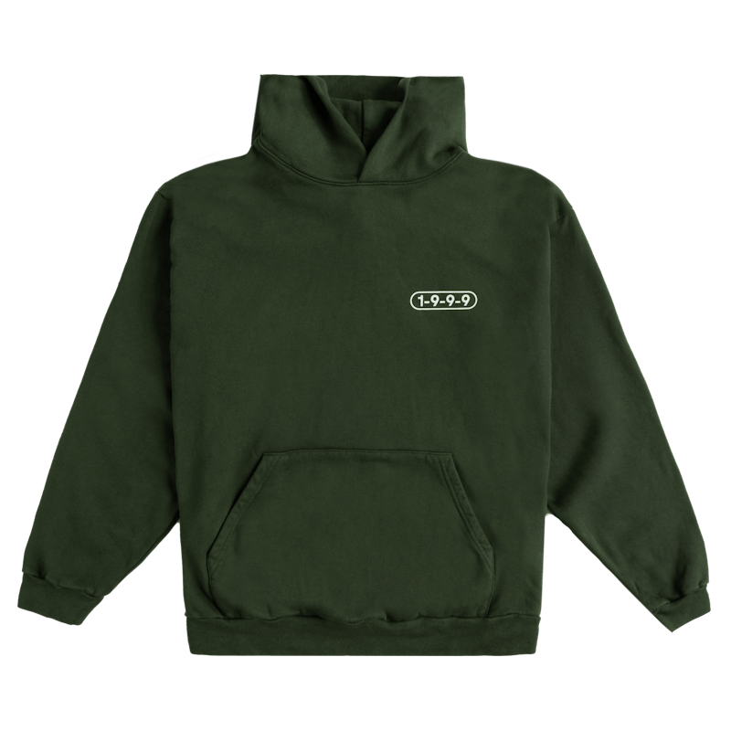 Kevin Abstract The 1-9-9-9 Hoodie Dark Green