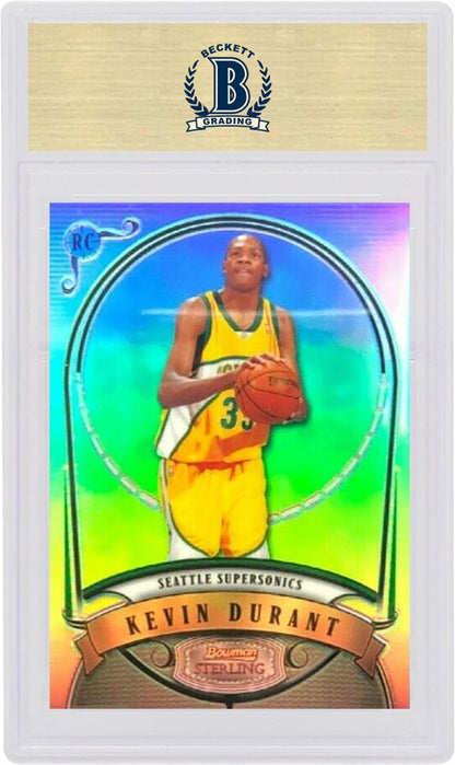 Kevin Durant 2007 Bowman Sterling Rookie Refractor /399 #KD (PSA or BGS Graded)
