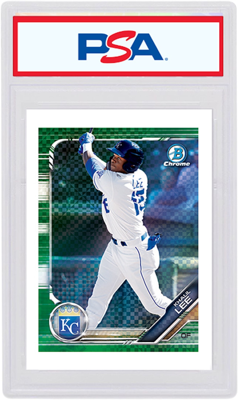 Khalil Lee 2019 Bowman Chrome X Green X-Fractor /31 BCP-215 (PSA or BGS Graded)