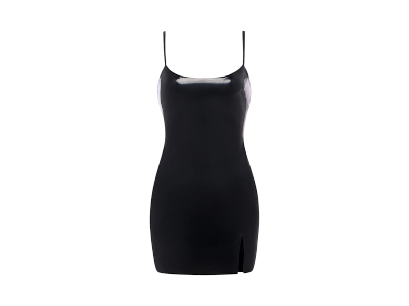 khy x Poster Girl Latex Mini Dress Black