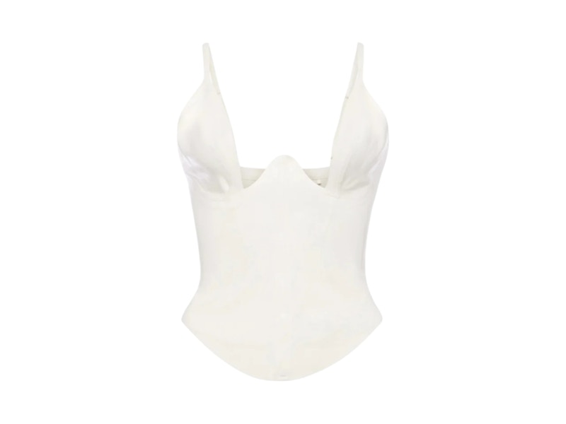 khy x Poster Girl Latex Plunge Tank Bone