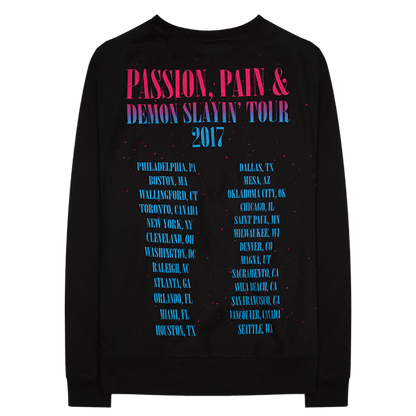 Kid Cudi Blue Photo Crewneck Sweatshirt Black
