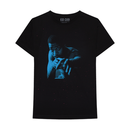 Kid Cudi Blue Photo T-shirt Black