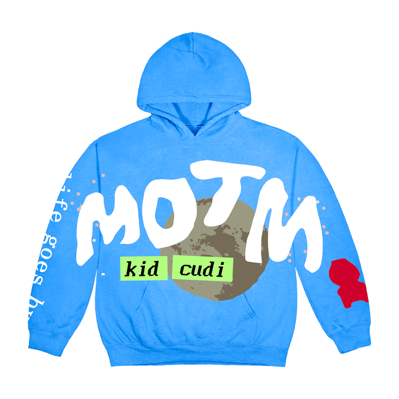 Kid Cudi CPFM For MOTM III Life Goes By Hoodie Blue