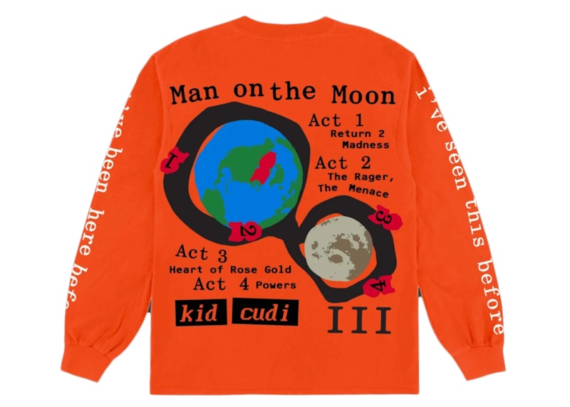 Kid Cudi CPFM For MOTM III Return 2 Madness L/S T-shirt Orange