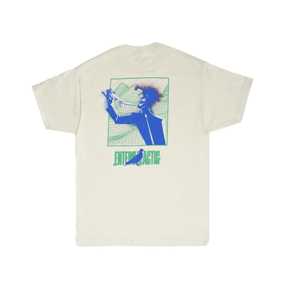 Kid Cudi Entergalactic X Staple Mr. Rager Pizza T-shirt Cream