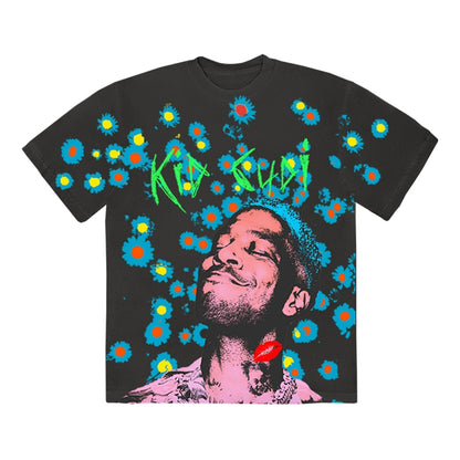Kid Cudi Flower T-shirt Black