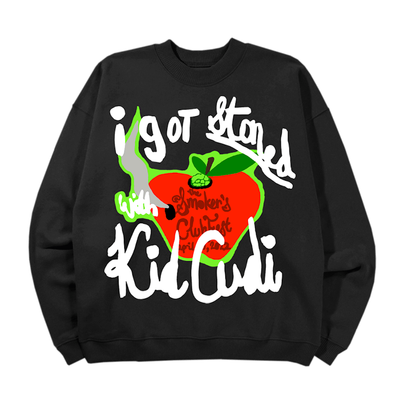 Kid Cudi I Got Stoned With Kid Cudi Crewneck Black