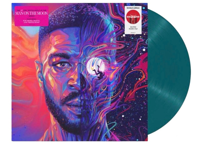 Kid Cudi Man On The Moon III: The Chosen Target Exclusive 2XLP Vinyl Sea Blue