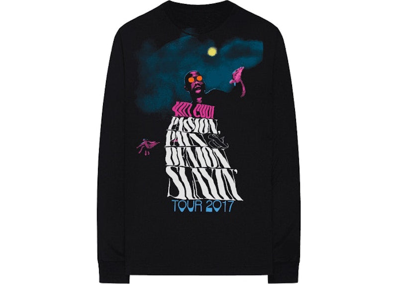 Kid Cudi x Virgil Abloh Mr. Rager I Longsleeve Black
