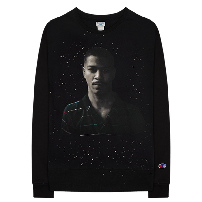 Kid Cudi Photo Galaxy Crewneck Sweatshirt Black