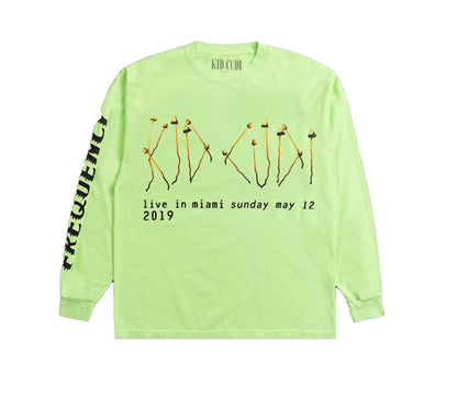 Kid Cudi Rolling Loud Illusions L/S Tee Lime